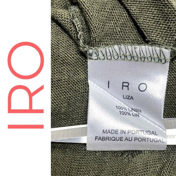 IRO LIZA 100% LINEN DISTRESSED SWEATER GRUNGE ROCKER STREETWEAR, MEDIUM - Picture 4 of 7